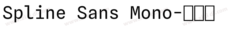 Spline Sans Mono字体转换